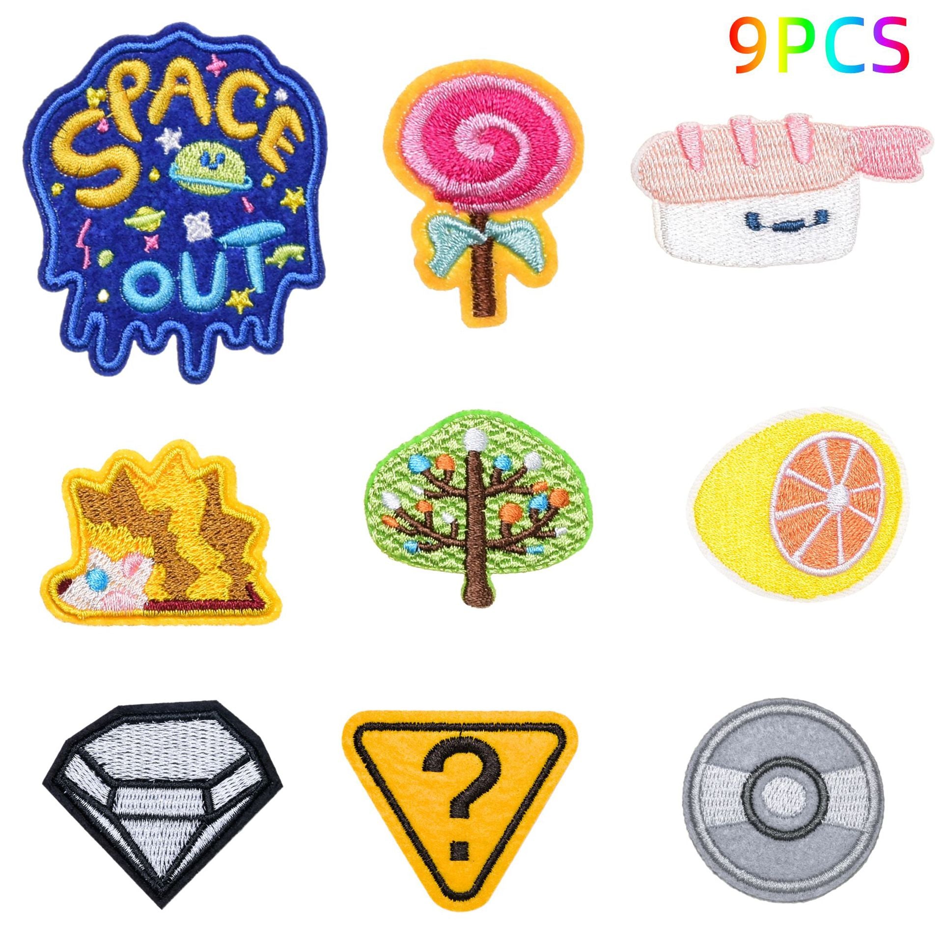 Wholesale Felt Decorative Patches DIY Craft Supply Hedgehog Lemon Tree Applique For Clothing Bags Towels