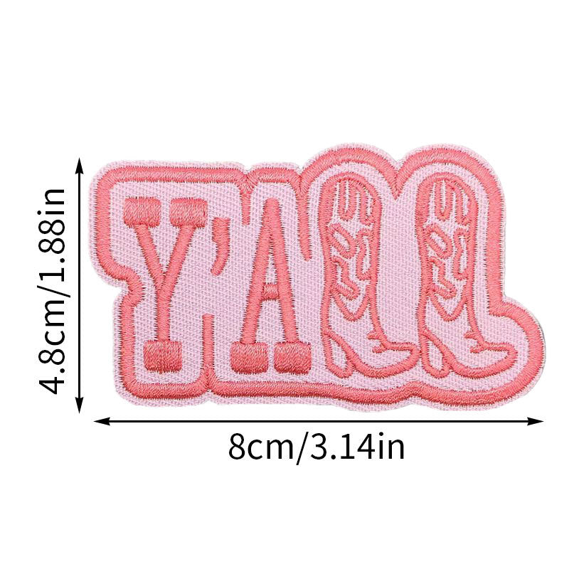 Wholesale 2pcs/pack Seam Free Self-adhesive Rectangular Seam Free Washable Denim Embroidery Accessory Cloth Sticker FS