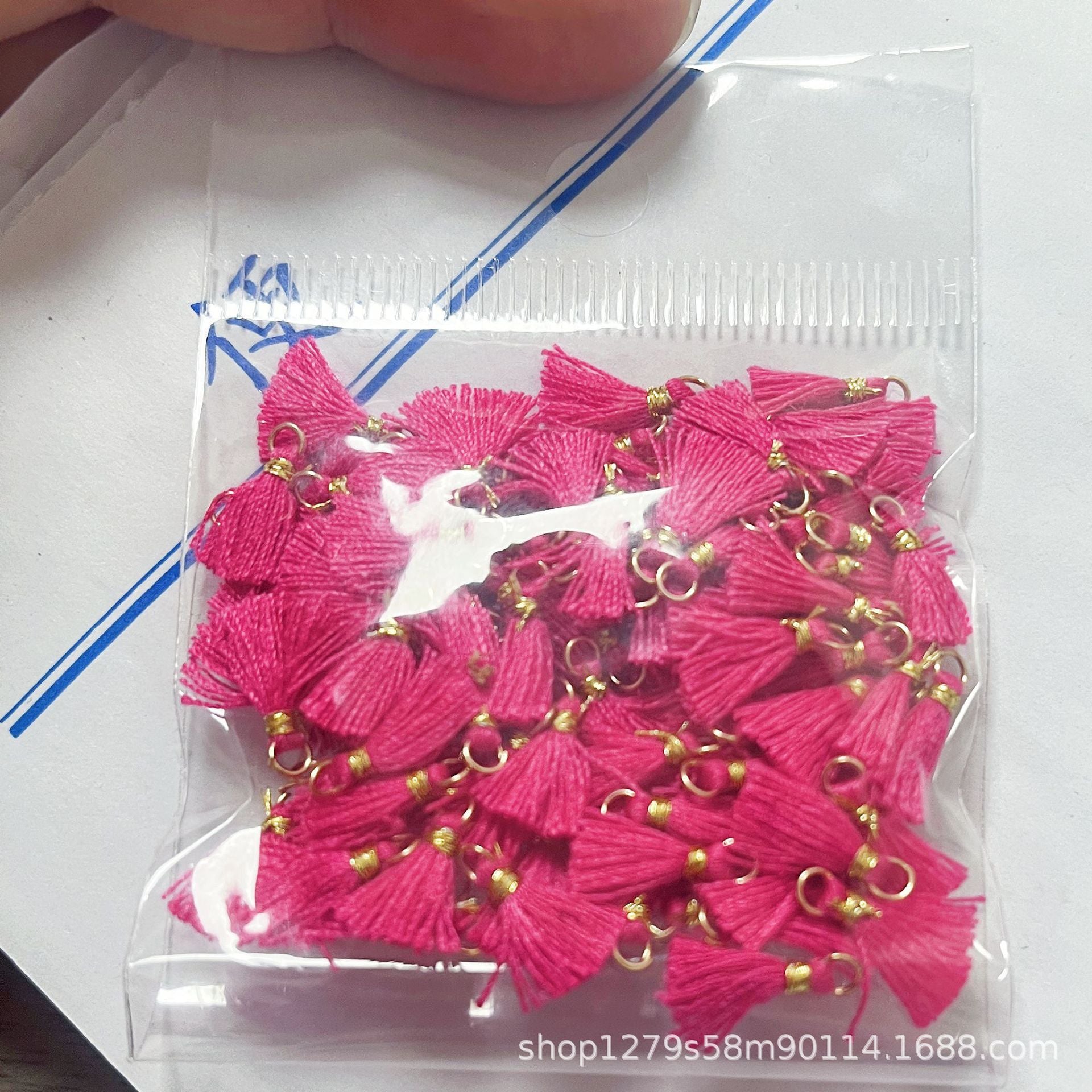 Wholesale 100PCS Mini Cotton Tassel  Earrings Hair Accessories Bracelet