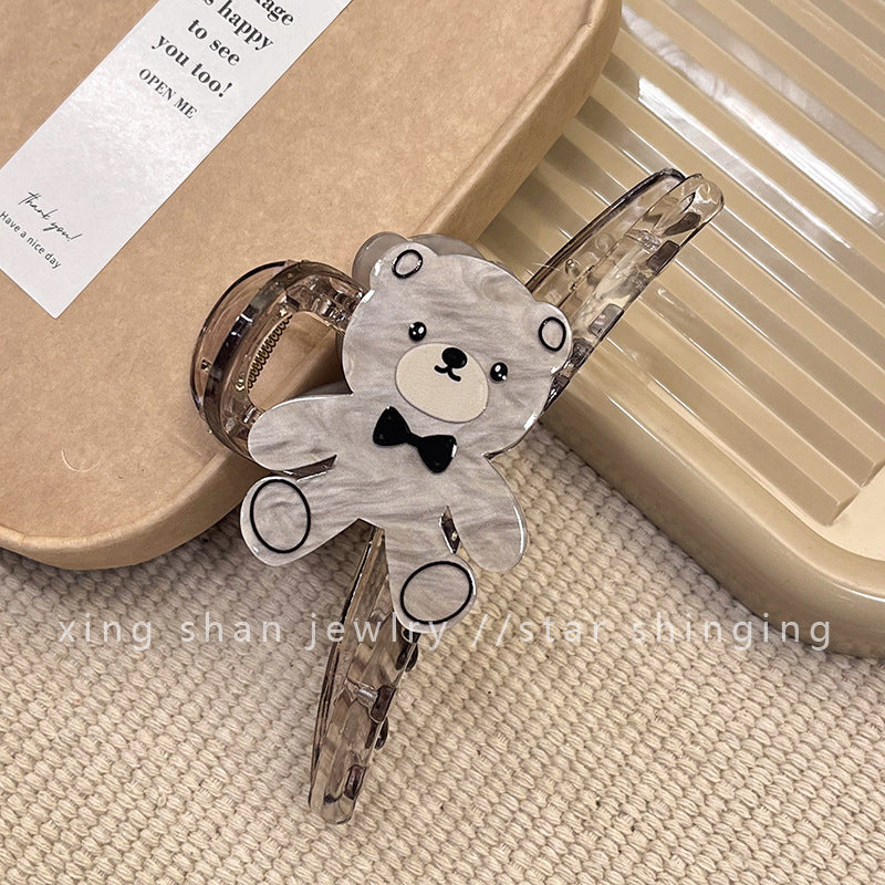 Wholesale Cute Teddy Bear Cartoon Hairstyle Shark Hair Clips