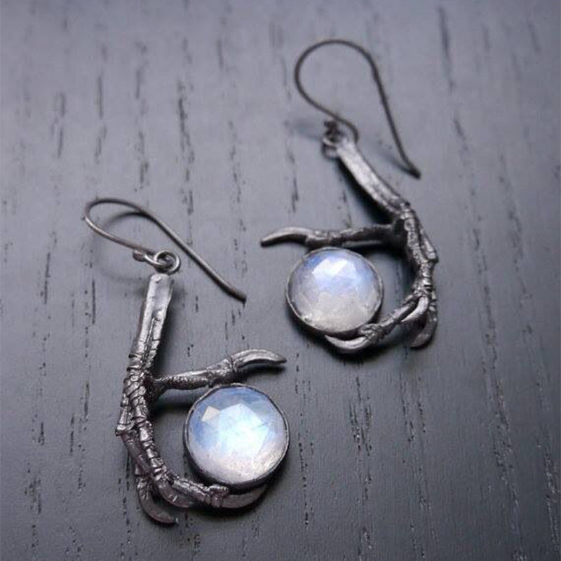 Wholesale Halloween Ghost Drip Oil Heart Alloy Earrings