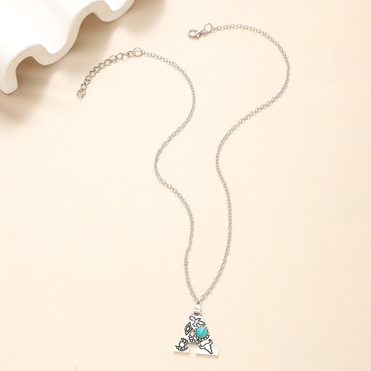 Wholesale Alloy English letter necklace western style