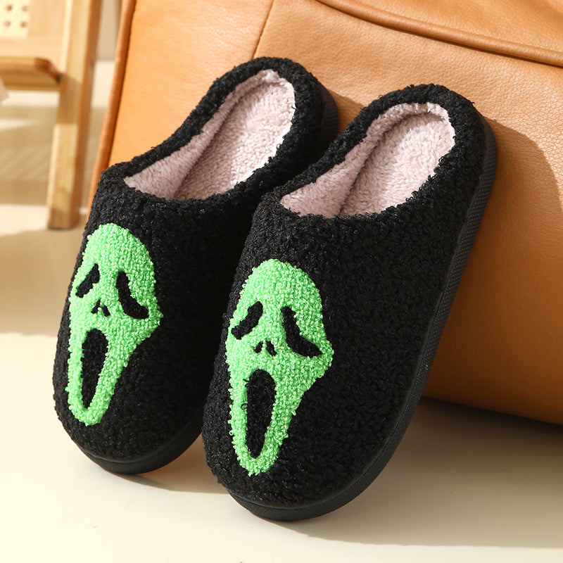 Wholesale Winter Halloween Home Comfortable Thick-soled Warm Indoor Couple Cotton Slippers