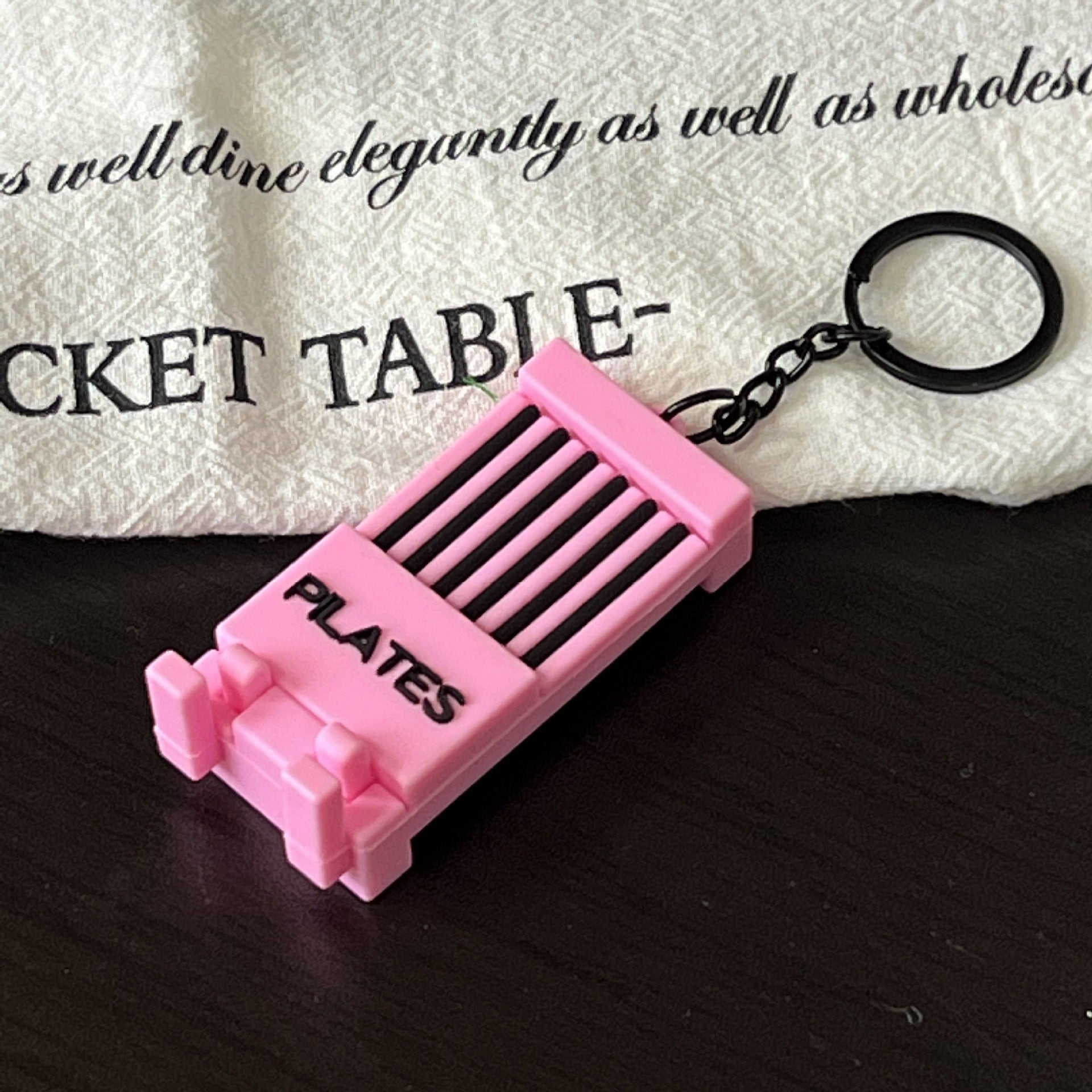 Wholesale Sports Pickleball Series  Environmentally Friendly Rubber Keychain