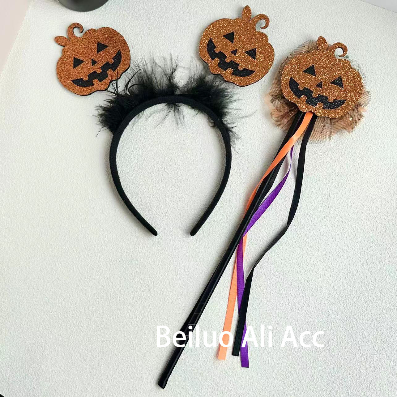 Wholesale 10Pcs Halloween skull funny party cosplay props magic wand headband