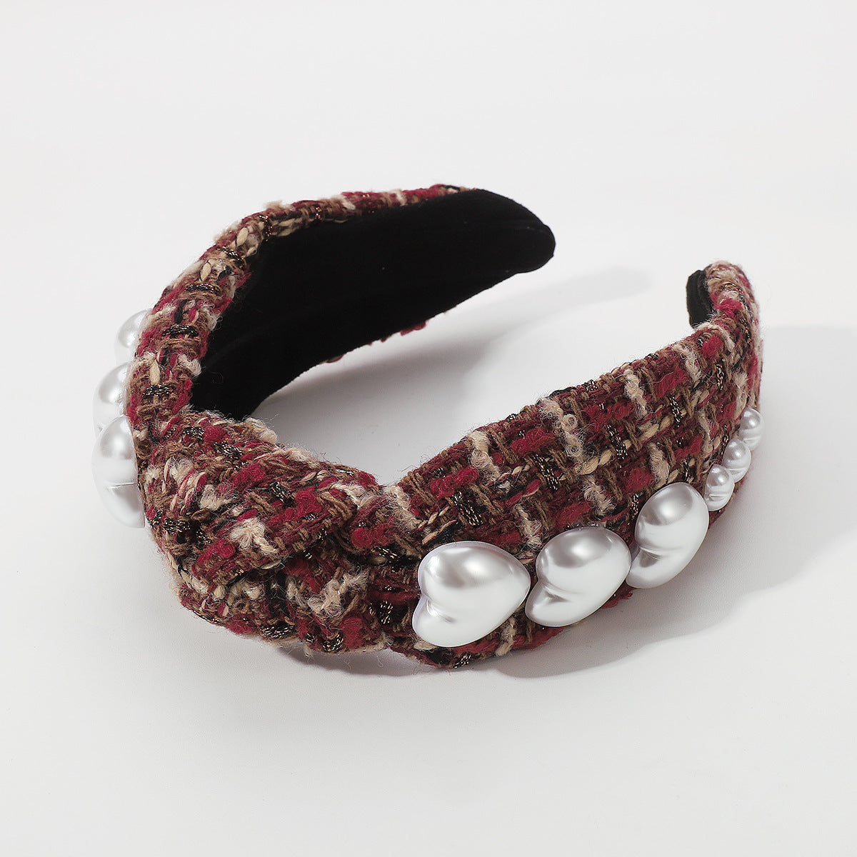 Wholesale Autumn and Winter Retro Fabric Love Knotted Headband