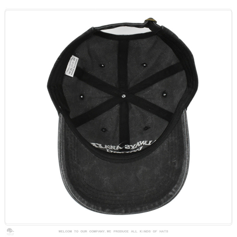 Wholesale Street Soft brimmed Letter Embroidered Sunscreen Baseball Hat