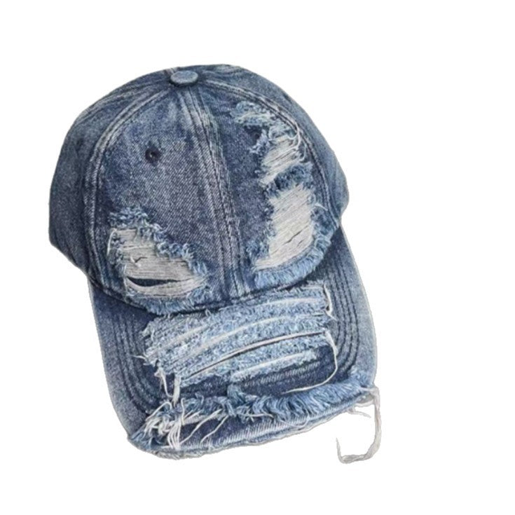Wholesale Ripped Denim Baseball Cap