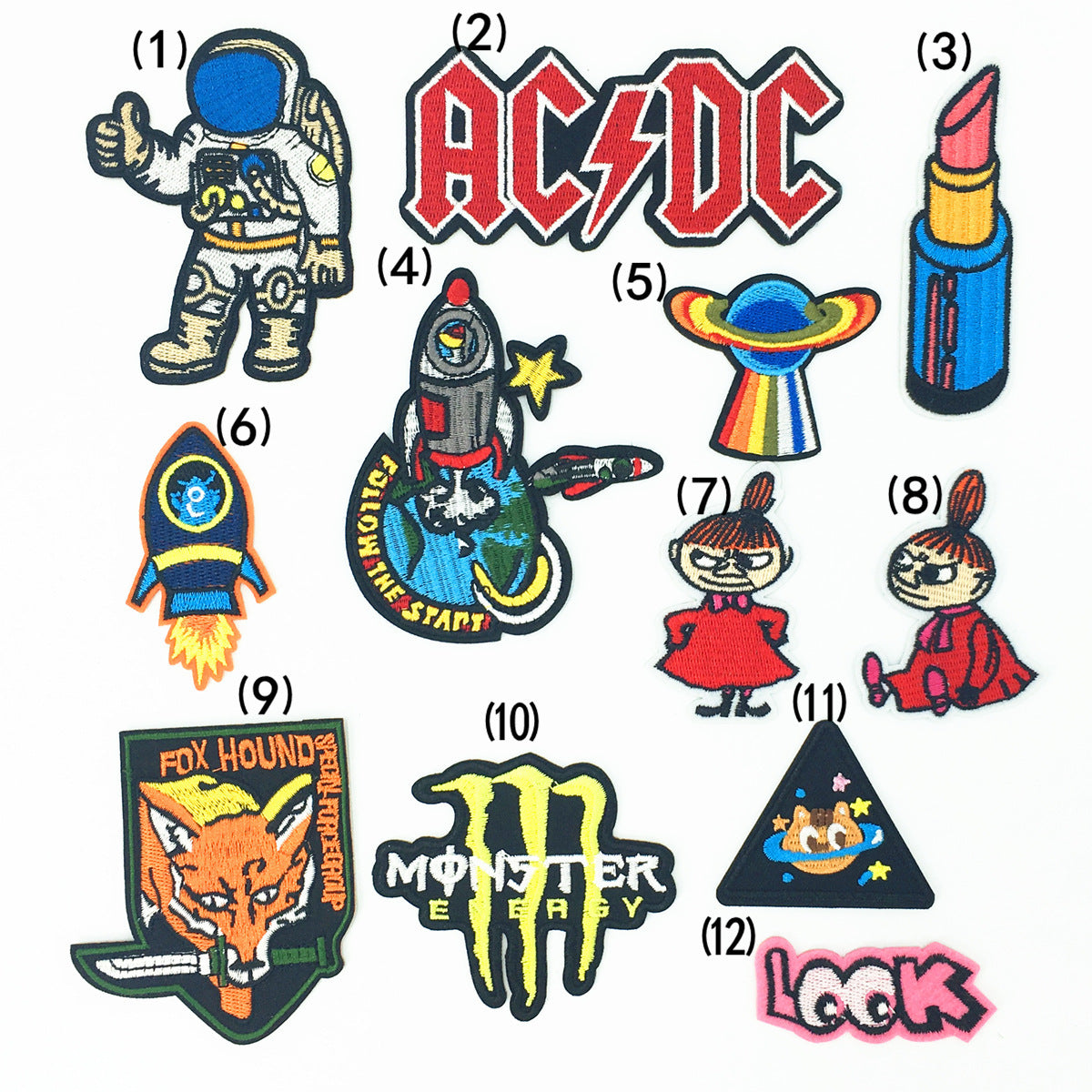 Wholesale Embroidered Cloth Patches Astronaut Diver Badges Set Of 12 For Clothing DIY Craft Supply