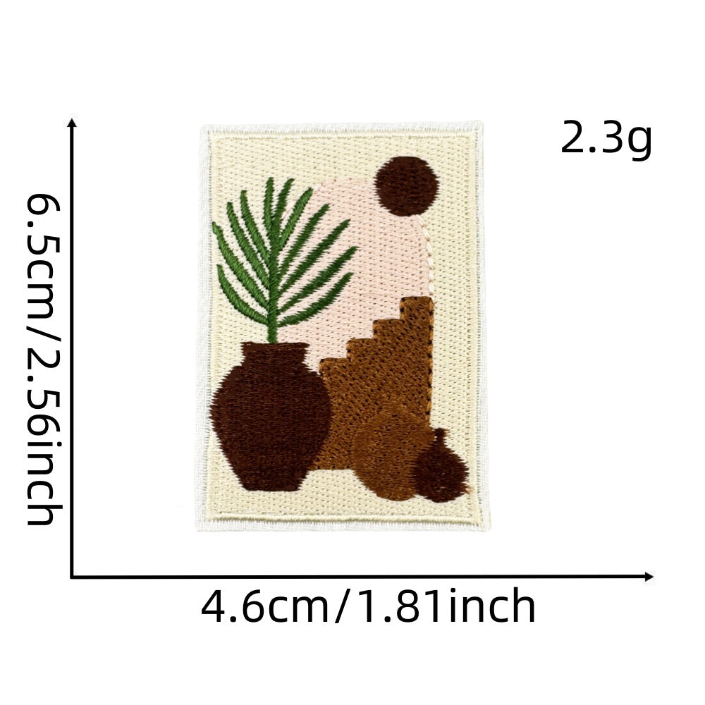 Wholesale Bohemian Chic Embroidered Iron On Patches Polyester Decorative Applique For Coats And Trench Coats