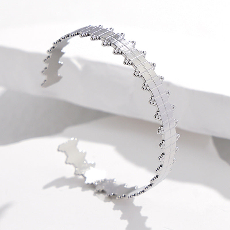 Wholesale Titanium Steel Colorfast Adjustable Stainless Steel Bracelet