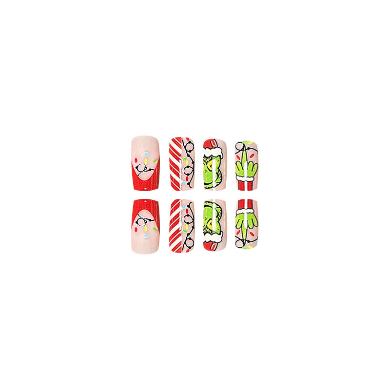 Wholesale Plastic Christmas Bow Fake Nails
