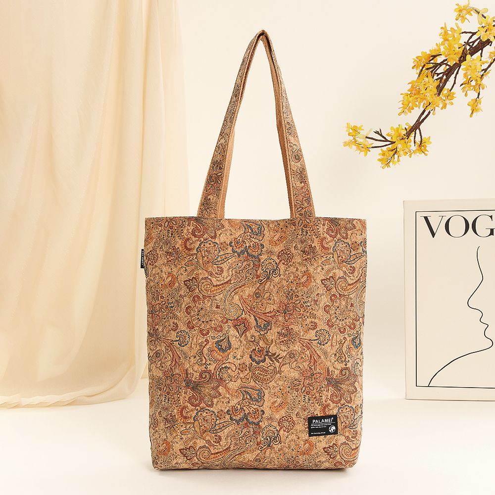 Wholesale Eco-friendly cork shoulder tote bag bohemian style