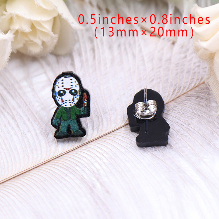 Wholesale Acrylic Film Character Earrings
