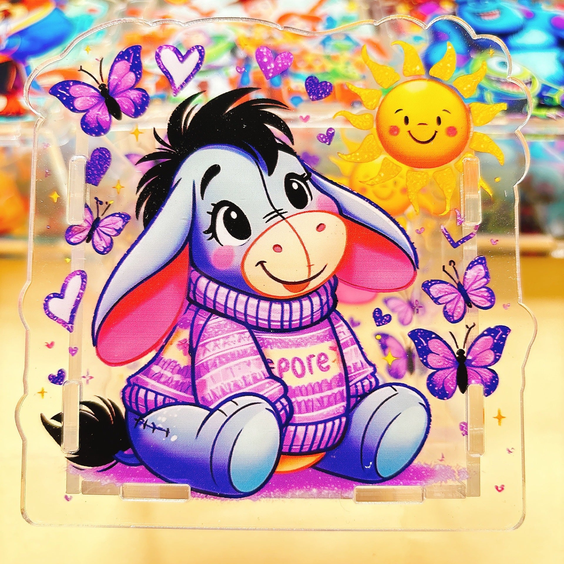 Wholesale  Acrylic Pen Holder Popular Pen Box Creative Gift Stationery Student 10cm