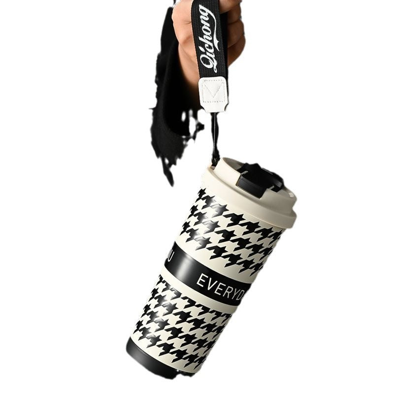 Wholesale Double drink cold ice bully thermos cup girls high color value with straw tea separation students portable tea cup