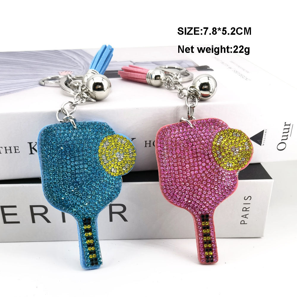 Wholesale  4pcs  Diamond studded sports Rhinestone Keychain