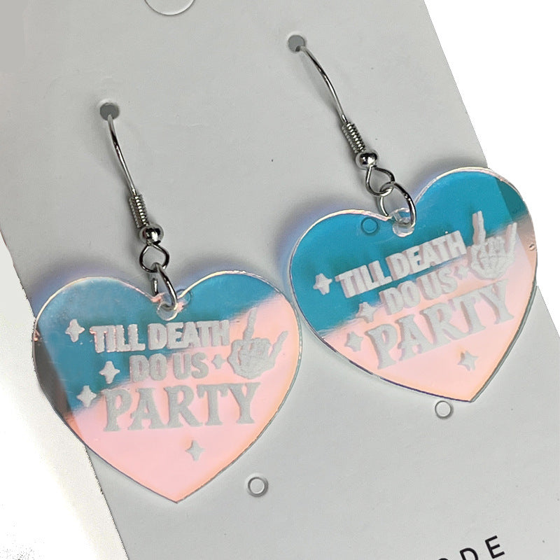 Wholesale 2pairs/pack Beautiful Floral Pearl Laser Bright Party Earrings