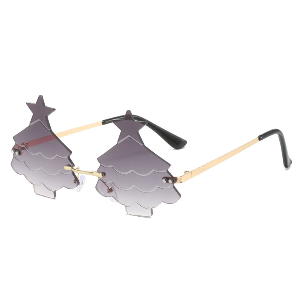 Gafas de sol de PC sin marco de árbol de Navidad al por mayor