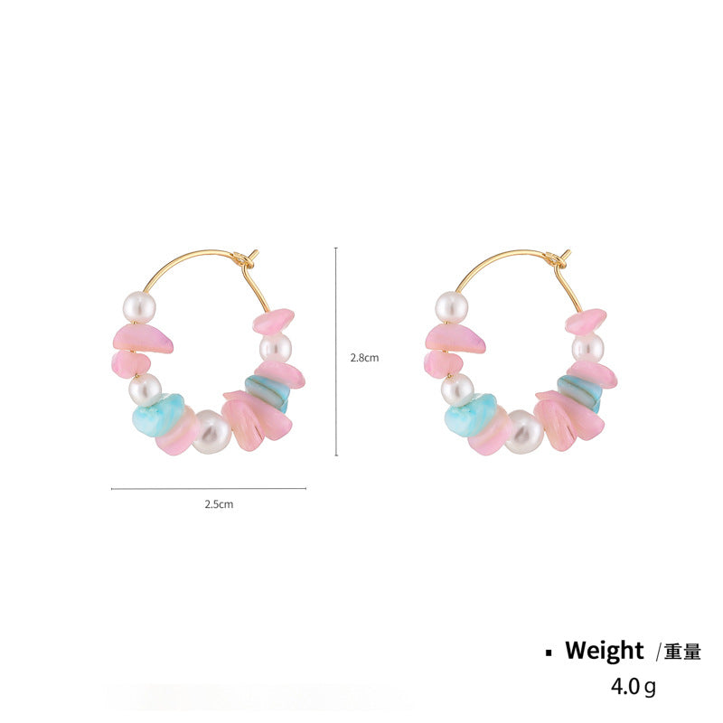 Wholesale Colorful Shell Pearl Necklace