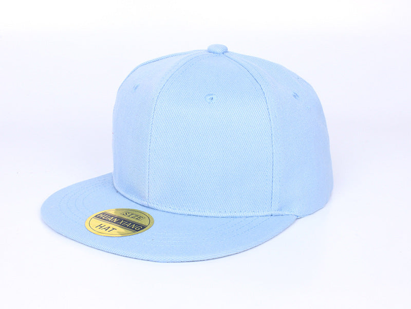 Wholesale solid color light board cap skateboard flat cap dead fly hip-hop blank baseball hat