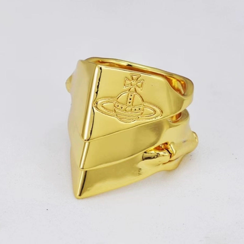 Wholesale Three Section Armor Alloy Ring