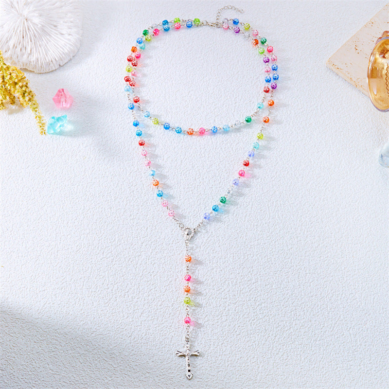 Vintage cross necklace bohemian style