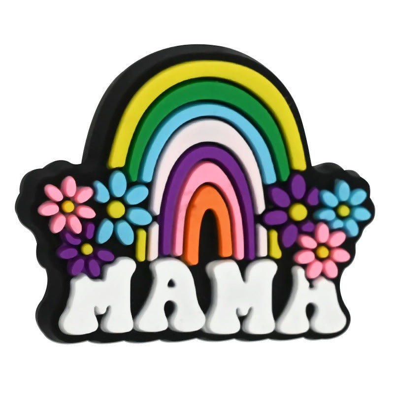 Wholesale Random 100pcs I Love Mom Mother' s Day Beaded Beads Focal Beads