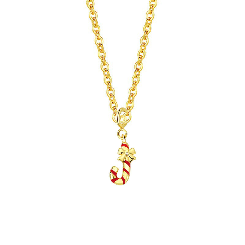 Wholesale  S925 sterling silver Christmas bell necklace