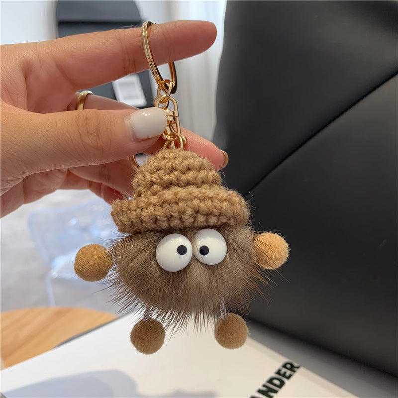 Wholesale Cute Plush Ball Keychains
