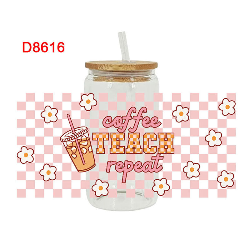 Wholesale Coffee Series  16oz Cup UV DTF Wraps