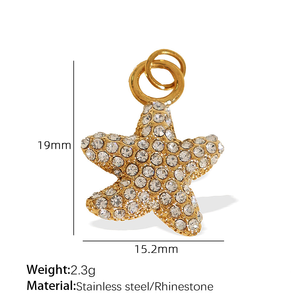 Wholesale Diverse diamond studded stainless steel necklace pendant accessories