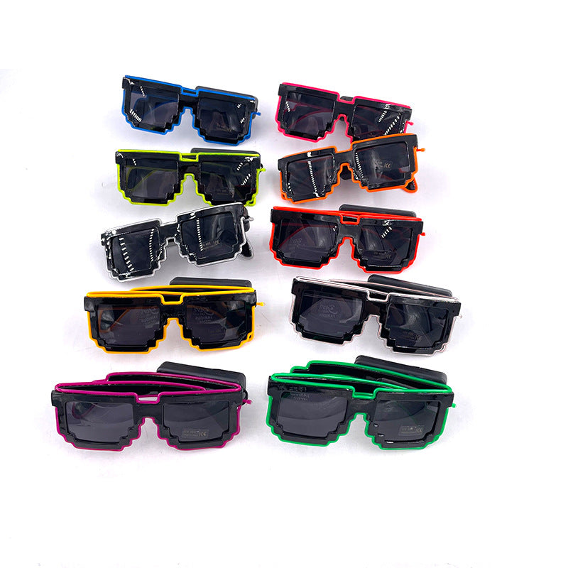 Wholesale Bar nightclub wireless luminous glasses sunglasses party LED disco atmosphere props