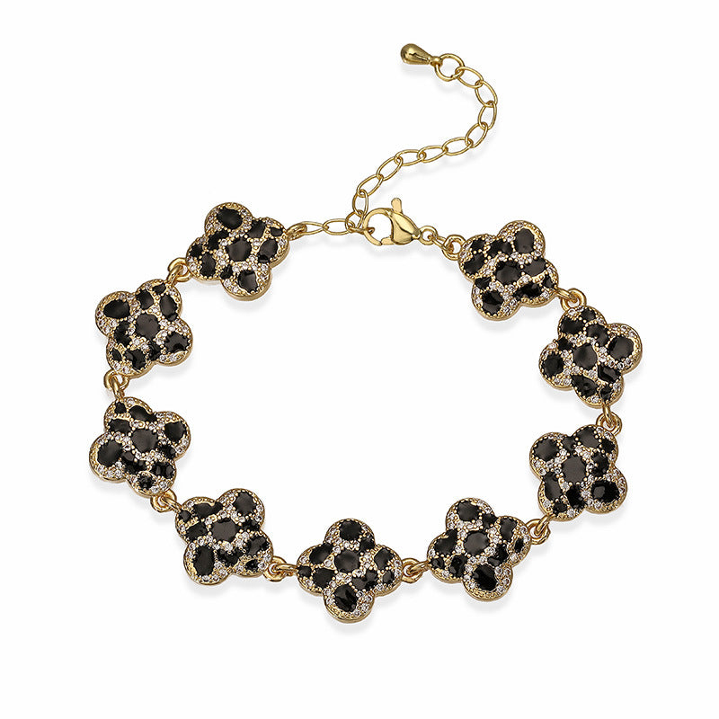 Wholesale Leopard Pattern Star-Shaped Love Bracelet