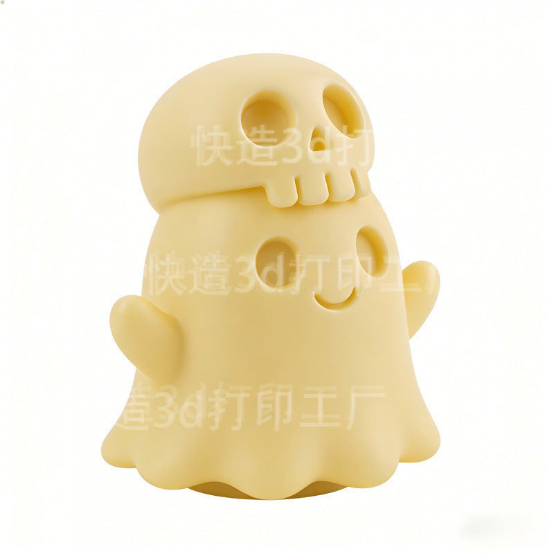 Wholesale 3D White Skull Ghost  Desktop Ornament,  Modern Minimalist Home Decor