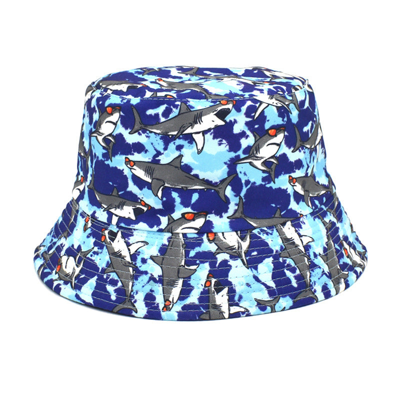 Wholesale Tie-dye Double-sided Outdoor Sunshade Printed Bucket Hat