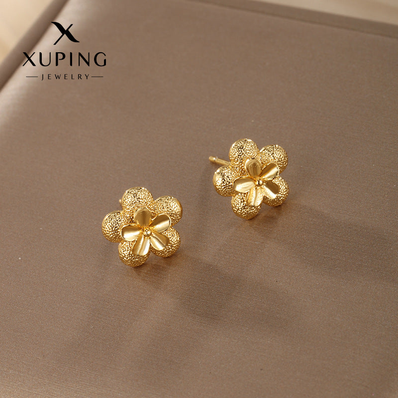 Wholesale Fairy Style Plants Flowers Vintage Simple Style Design Earstuds