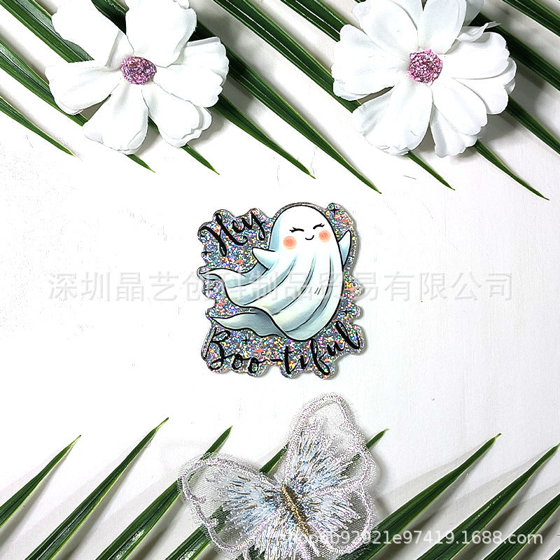 Wholesale 10pcs/pack Halloween sequin acrylic DIY accessories