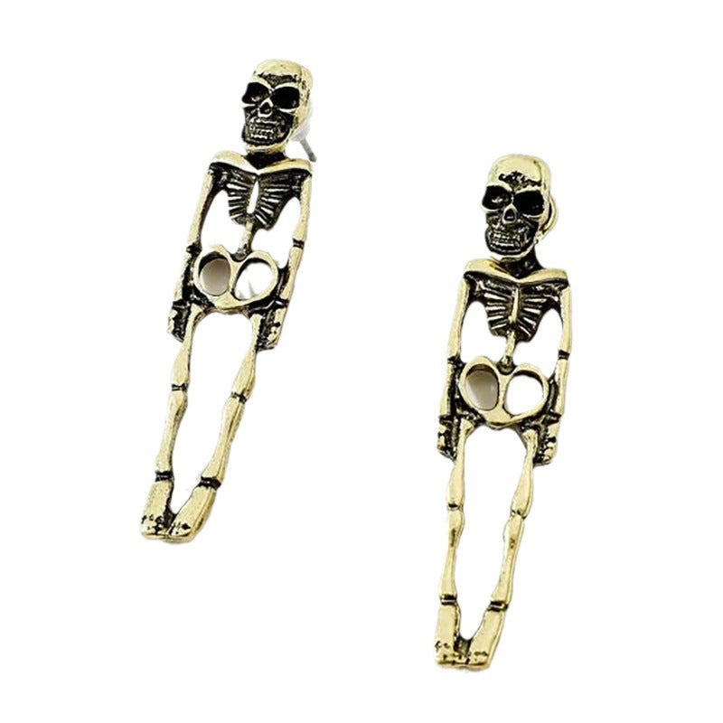 Wholesale Halloween Skull Skeleton Alloy Earrings
