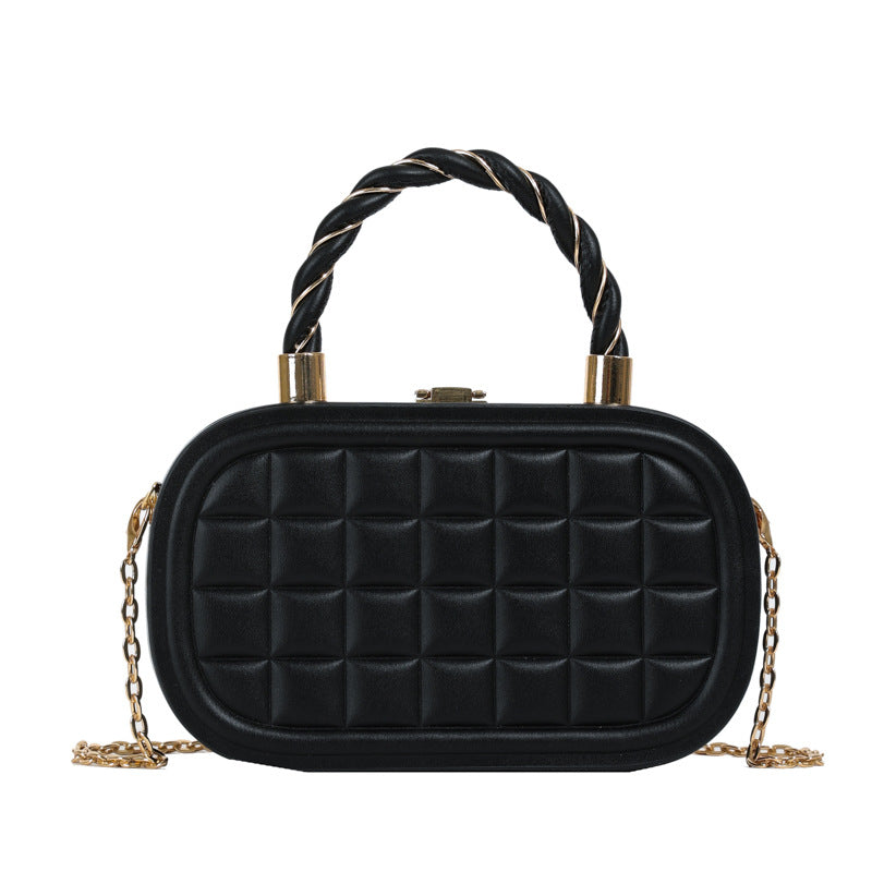 Wholesale  Small Bag  Summer New Fashionable Woven Hand Box Bag