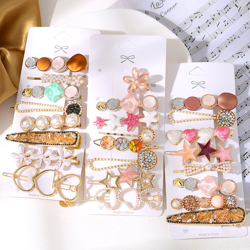 Wholesale Alloy One Word Set Hair Clip