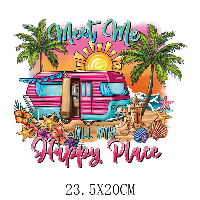 Wholesale Summer Cartoon Heat Transfer   UV DTF Ready to Press Transfers Wraps