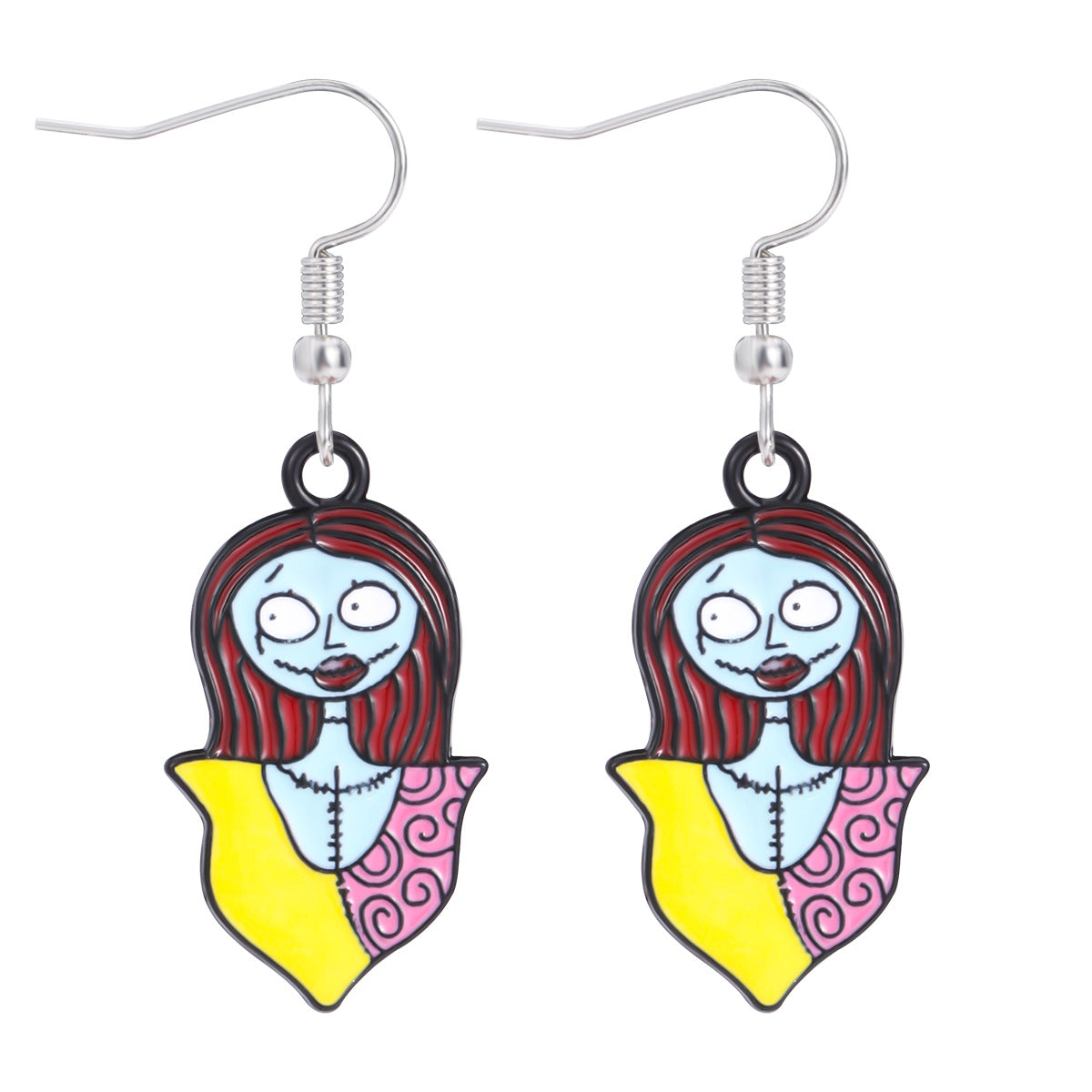 Wholesale  Themed Skull Pumpkin Earrings Zinc Alloy Drip Oil Fashion Jewelry Accessory For Party Gift OLY Exclusive