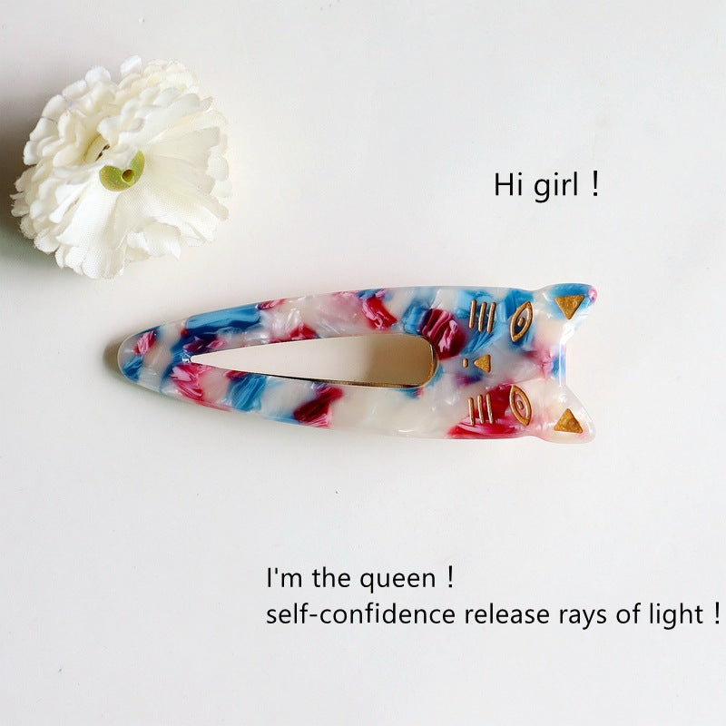 Wholesale of Cute and Sweet Cat Acetic Acid Board Hair Clips