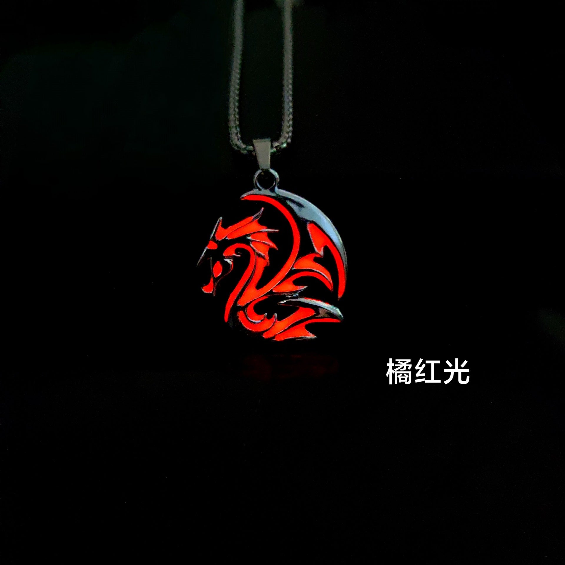 Wholesale Dragon patterned totem luminous necklace