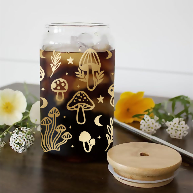 Wholesale Flower Mushroom Bow 16oz Cup UV DTF Wraps