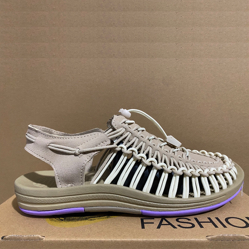 Wholesale Woven Casual Beach Style Roman Shoes