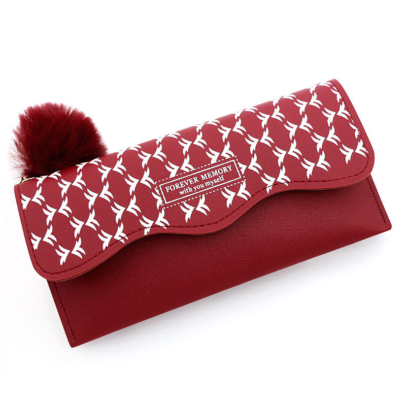 Patrón geométrico de PU al por mayor billetera larga