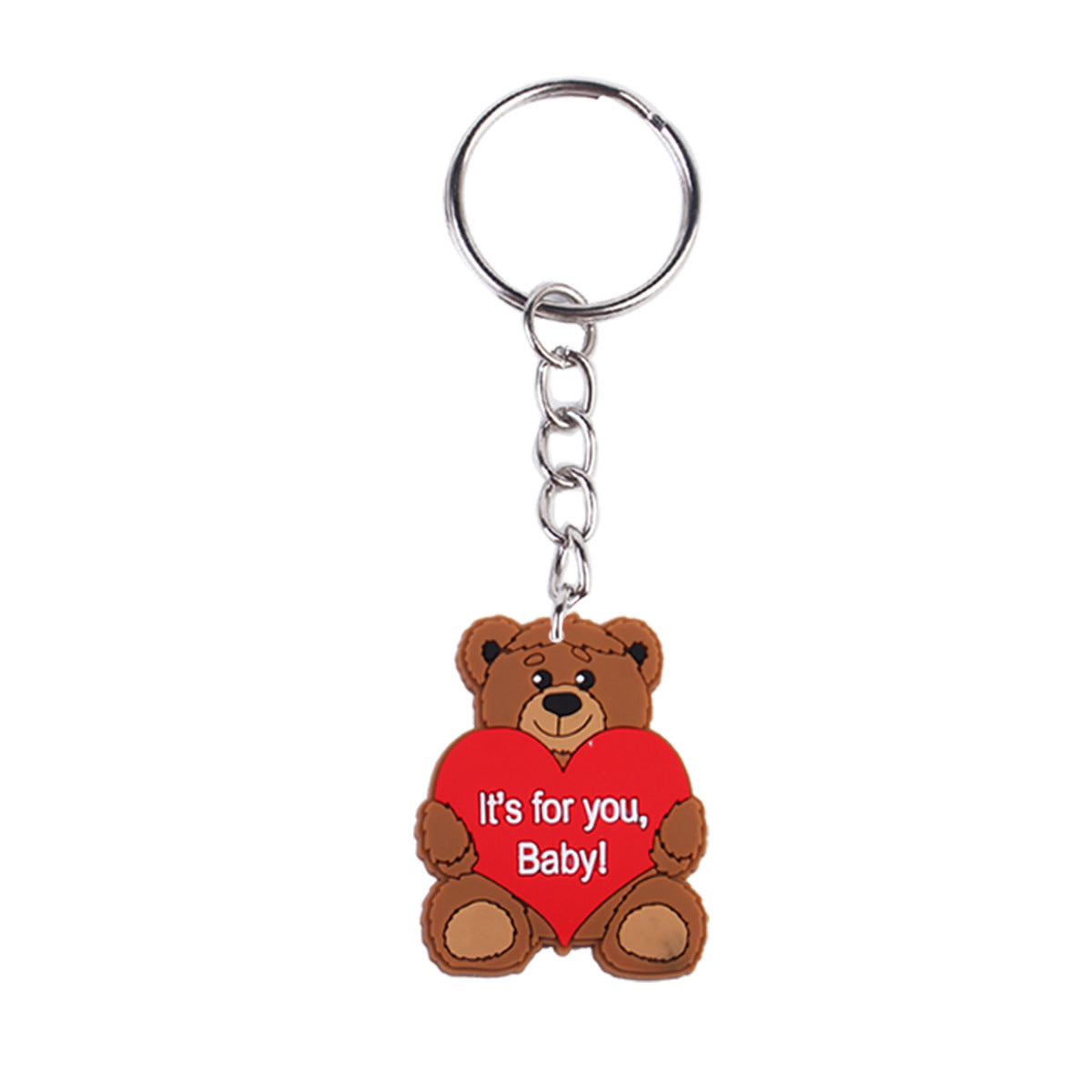 Wholesale Valentine' s Day Cartoon Cute Bear Pvc Keychain