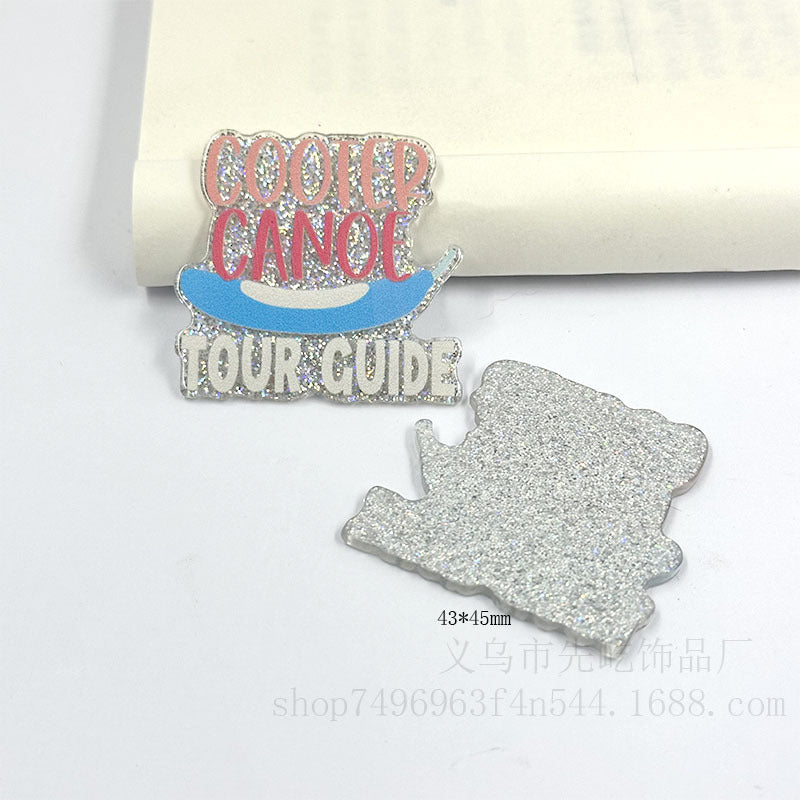 Wholesale 50pcs Loose Powder Cartoon Cartoon Organ Acrylic DIY Patch Accessories